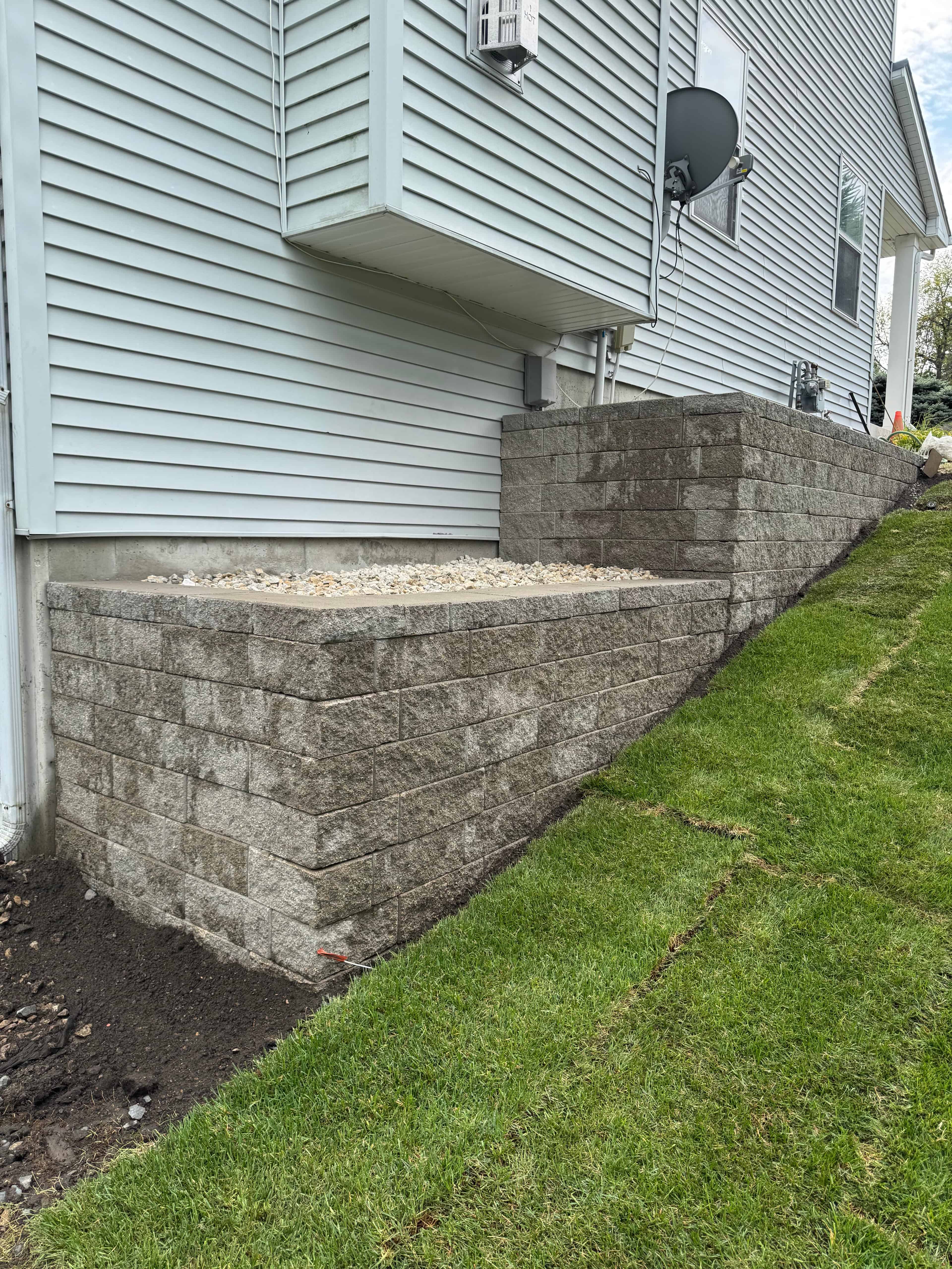 Retaining Wall Construction image