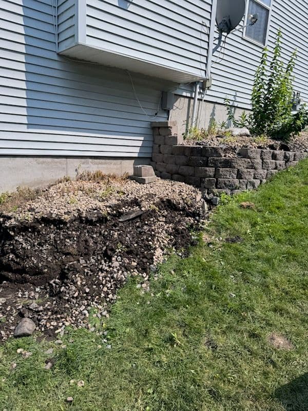 Project Stunning Yard Makeover with Retaining Wall image
