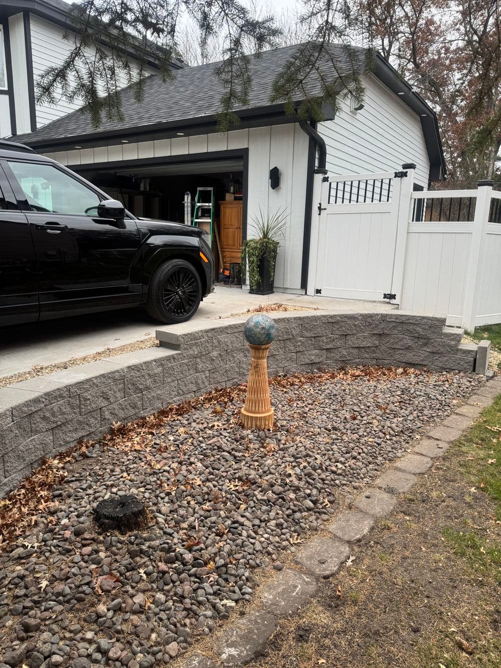 Project Curved Retaining Wall Installation in Coon Rapids image