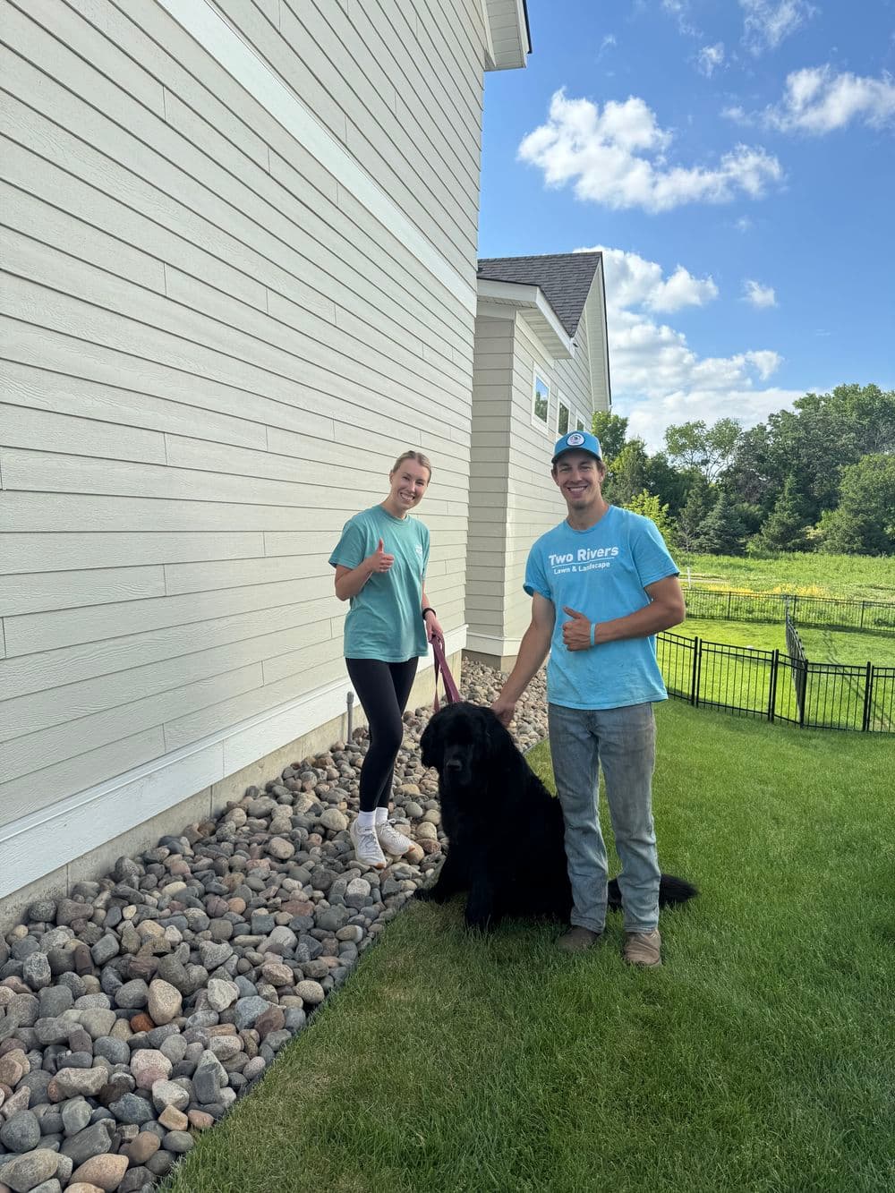 Gallery photos for River Rock Foundation Border Install in Plymouth Minnesota: Image #1