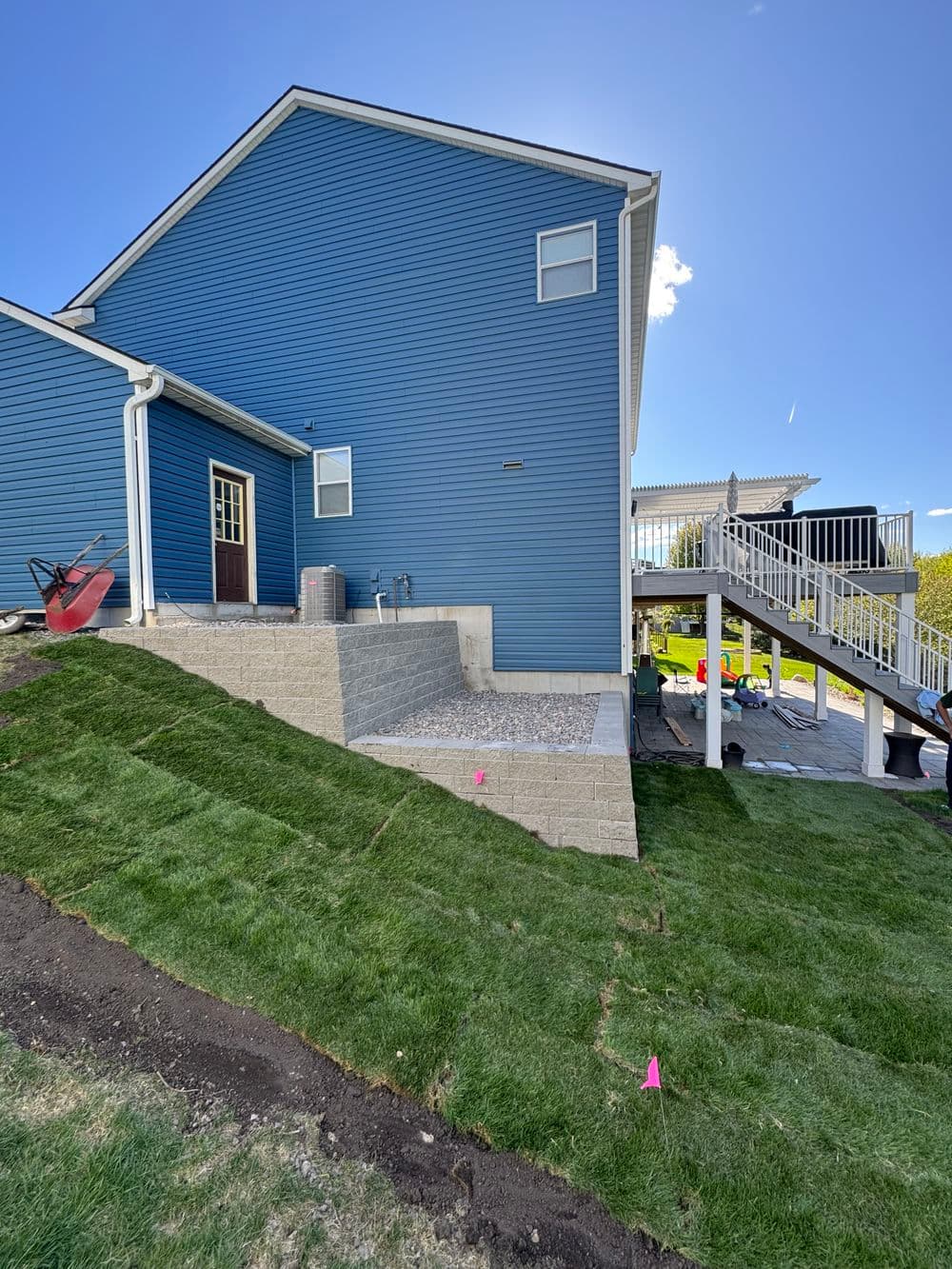 Two-Tier Retaining Wall Build in Maple Grove image